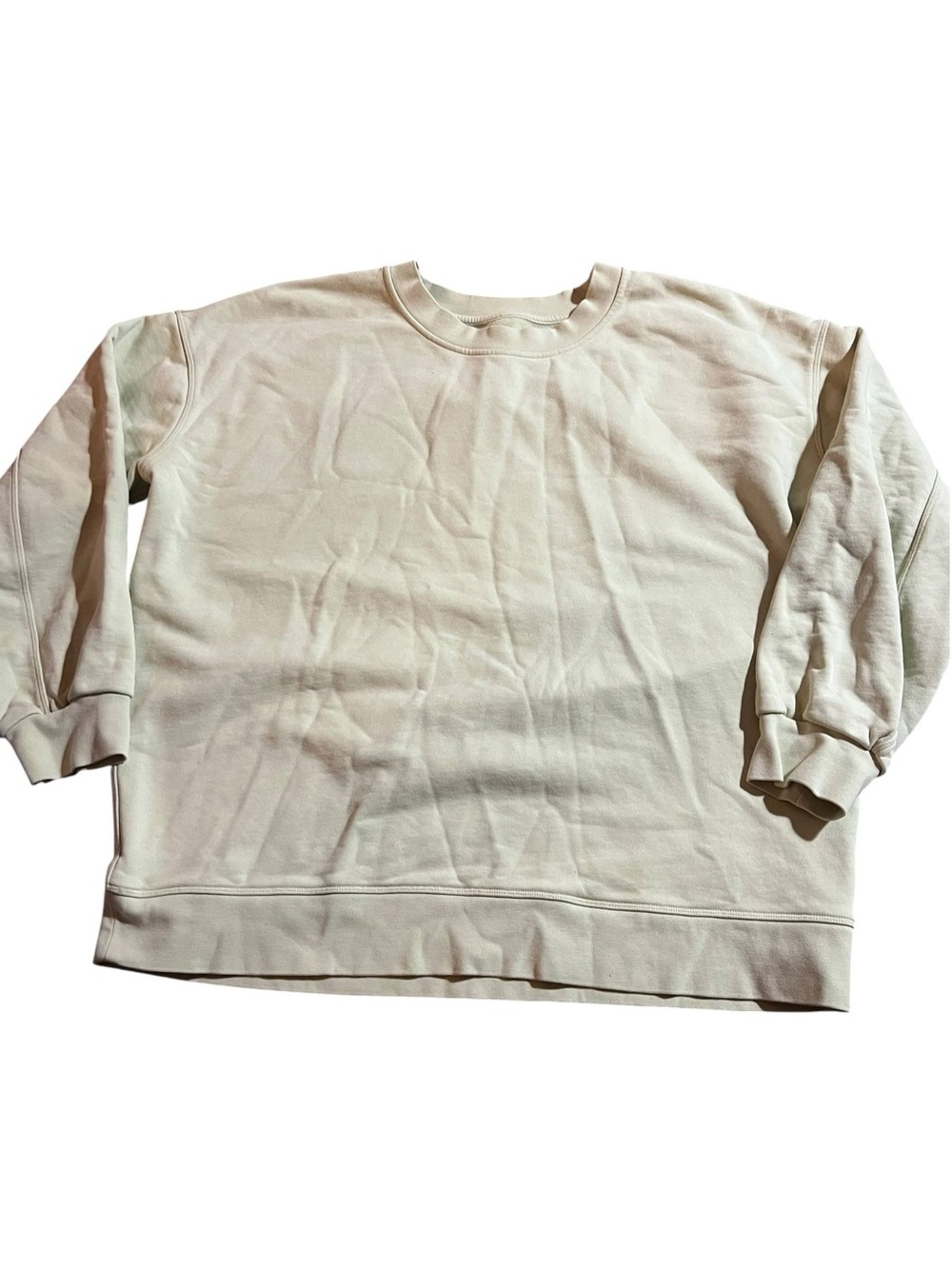 Lululemon Sweatshirt Size XL White Oversized Crewneck Pullover Gym (27)